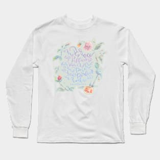 My Grace is Sufficient - 2 Corinthians 12:9 / sage Long Sleeve T-Shirt